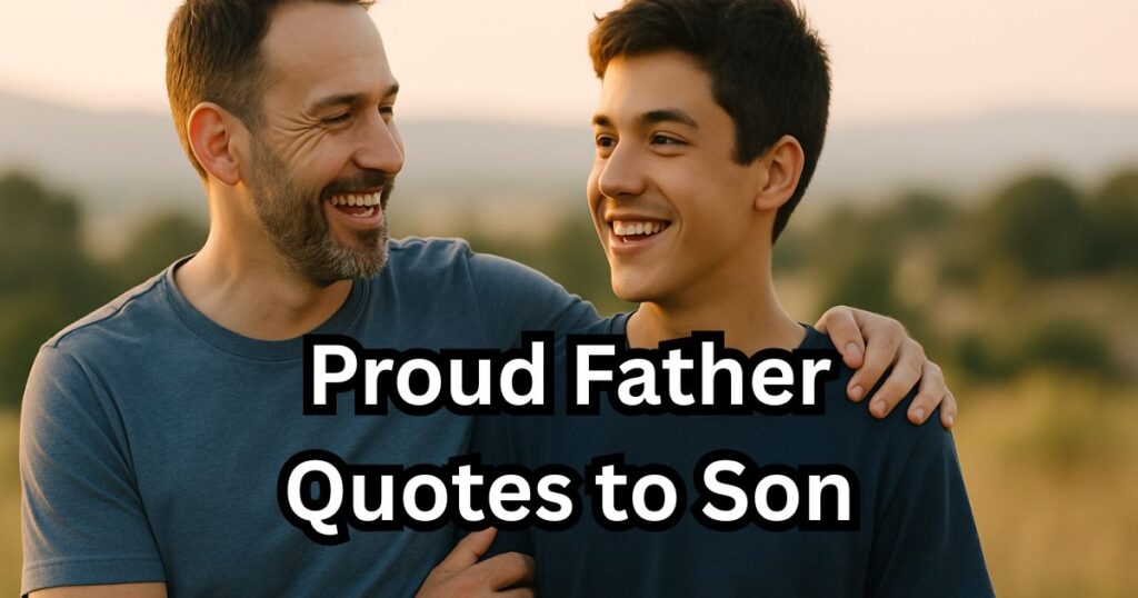 Proud Father Quotes to Son