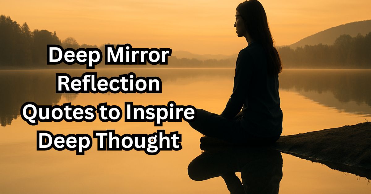 80 Deep Mirror Reflection Quotes to Inspire Deep Thought