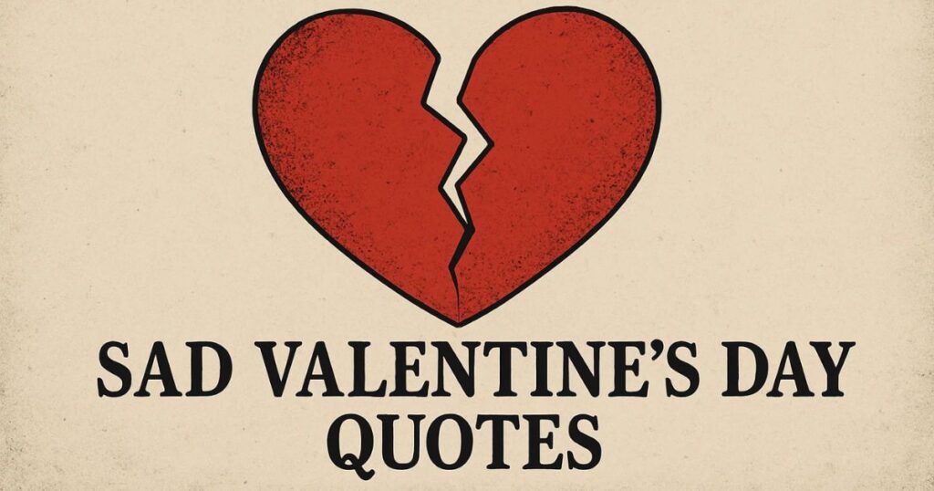 Depressing Broken Heart Sad Valentines Day Quotes for Friends