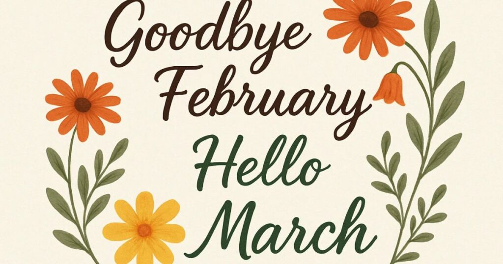 Goodbye February Hello March Quotes