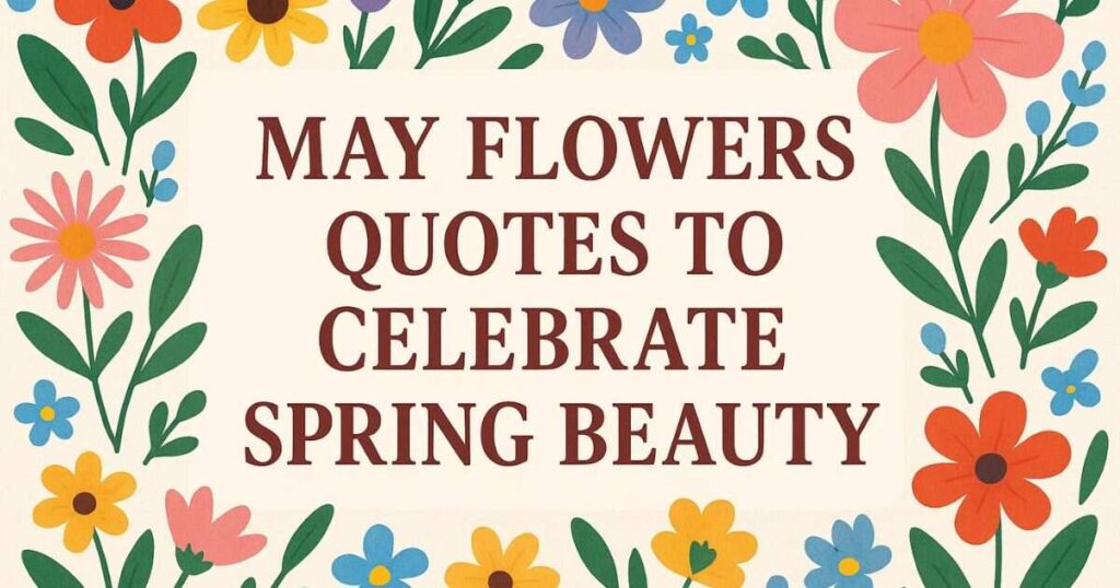 May Flowers Short Quotes