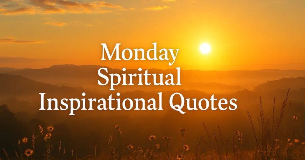 Monday Spiritual Inspirational Quotes and Wishes