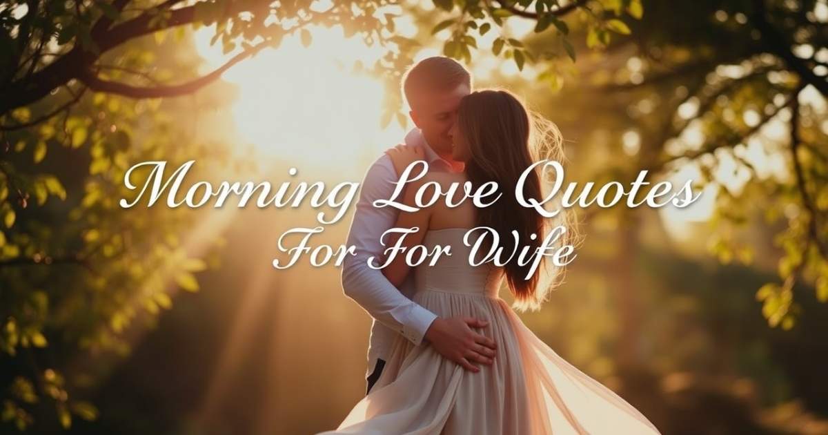 Morning Love Quotes For Wife