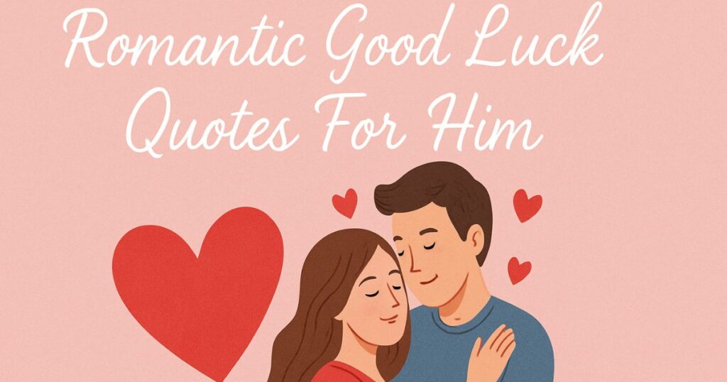 Romantic Good Luck Quotes For Him