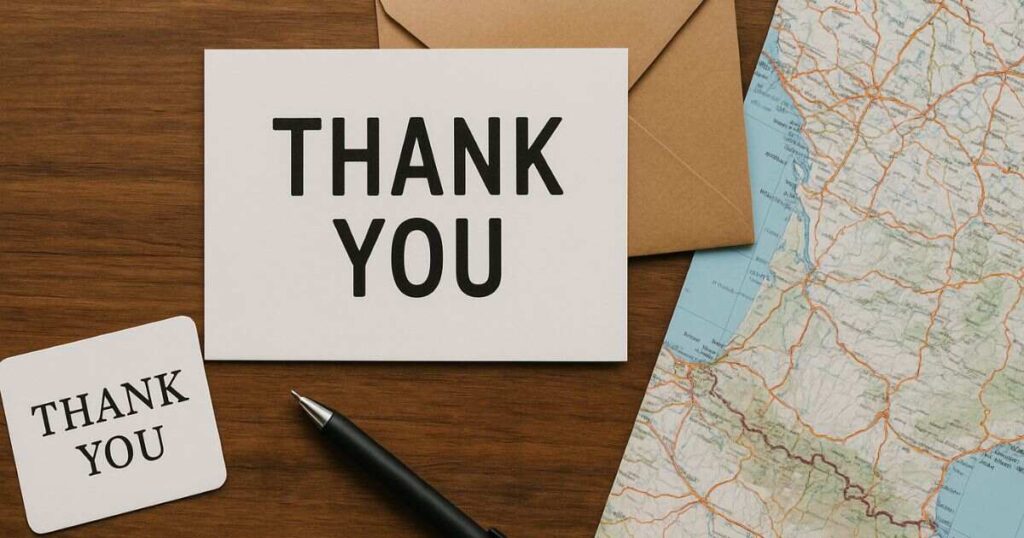 Sample Thank You Letters/Emails