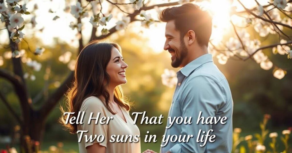 Tell Her That You Have Two Suns in Your Life