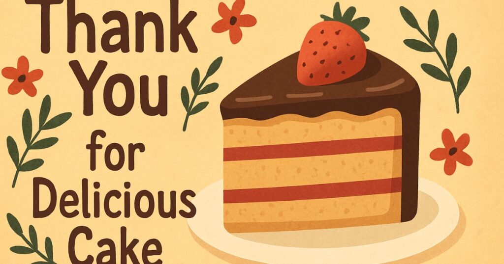 Thank You Quotes for Delicious Cake