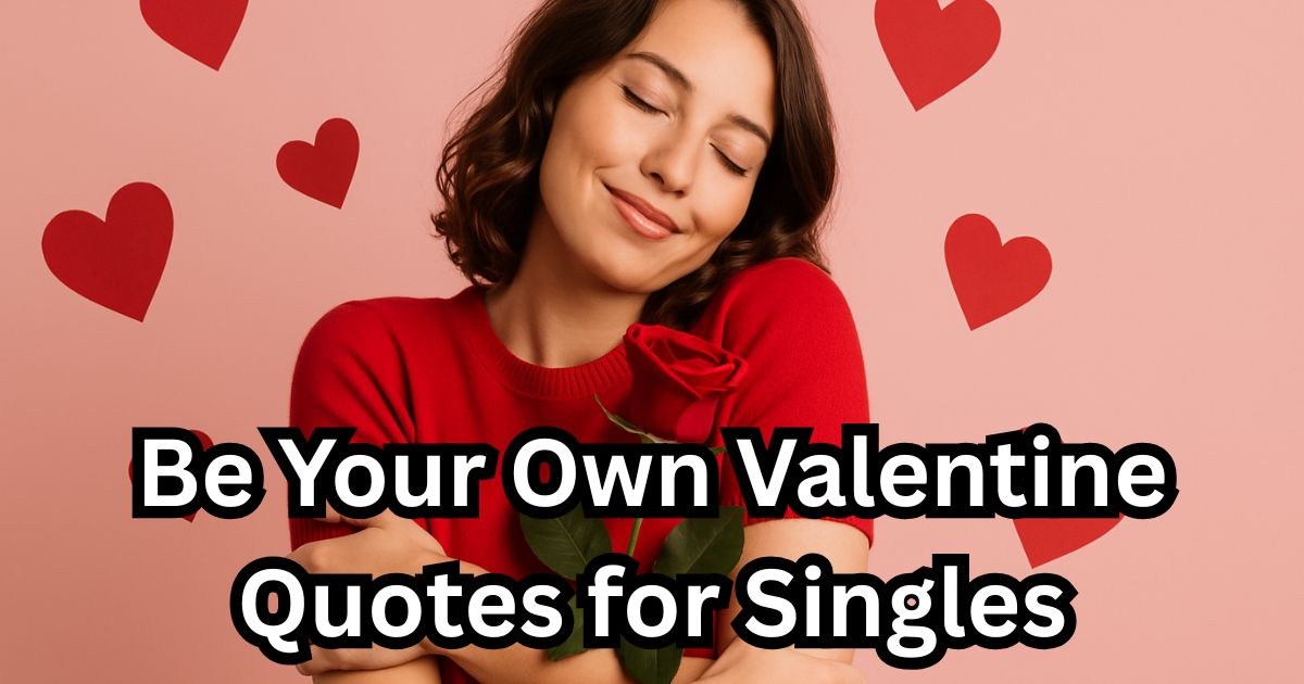 Top 60+ Be Your Own Valentine Quotes for Singles to Celebrate Self-Love