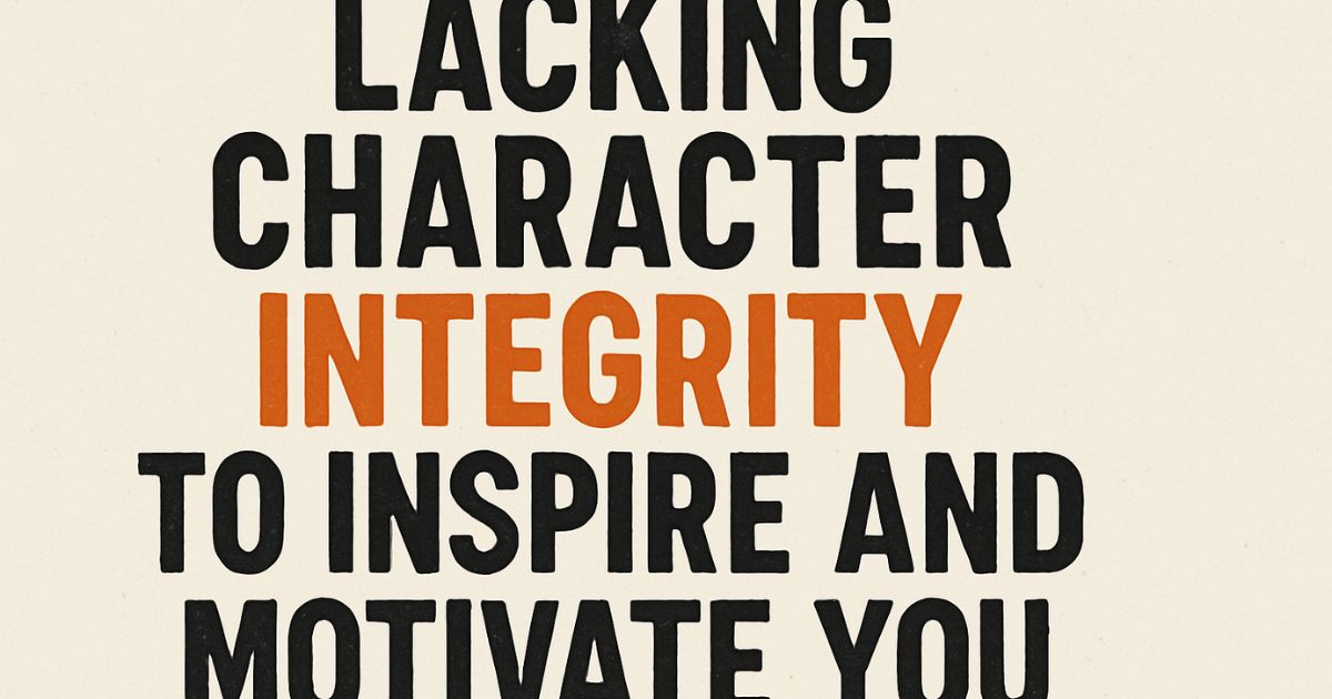 80+ Lacking Character Integrity Quotes to Inspire and Motivate You
