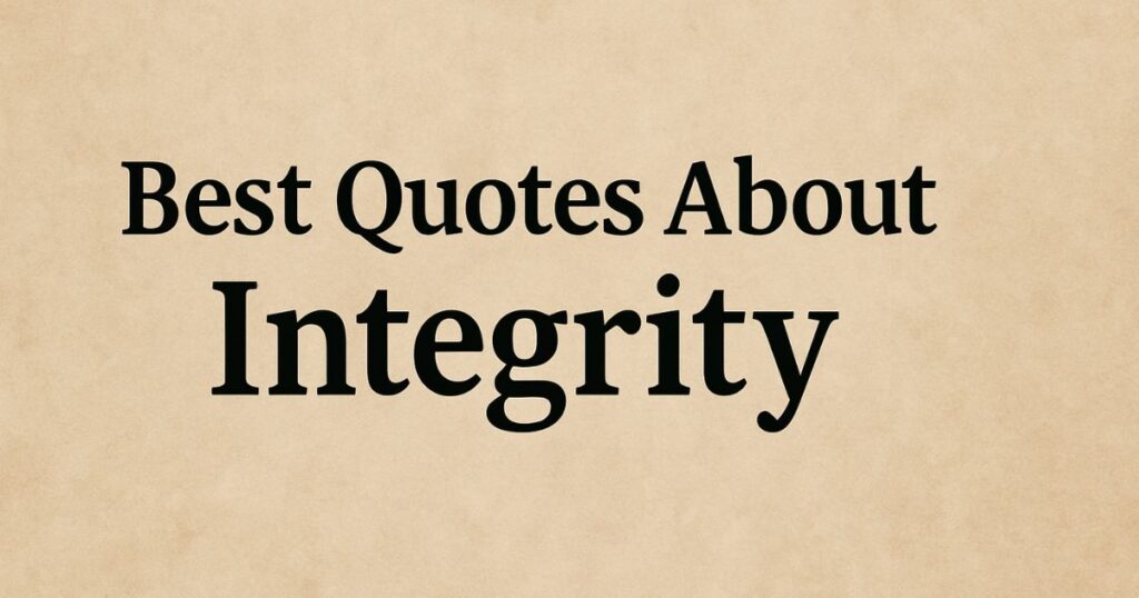 Best Lacking Character Integrity Quotes