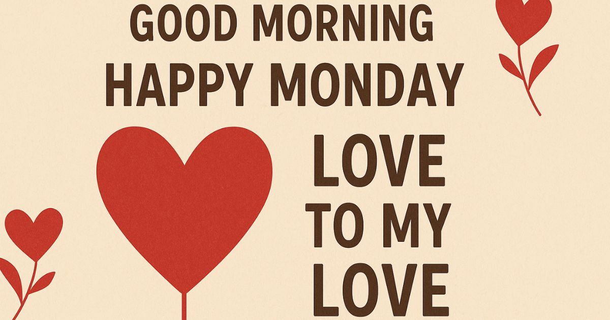 Good Morning Happy Monday Love Quotes To My Love