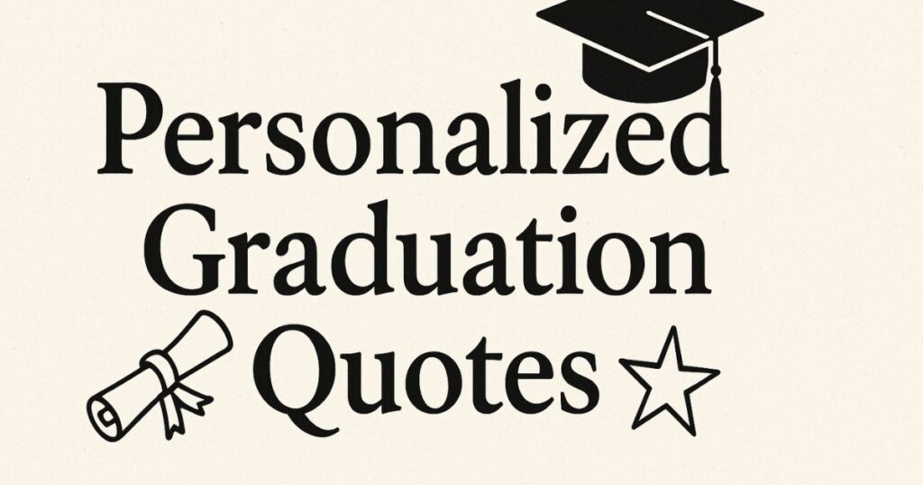 Personalized Graduation Quotes